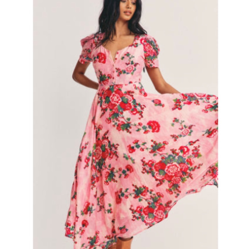 Loveshackfancy Coralie Maxi Floral Dress